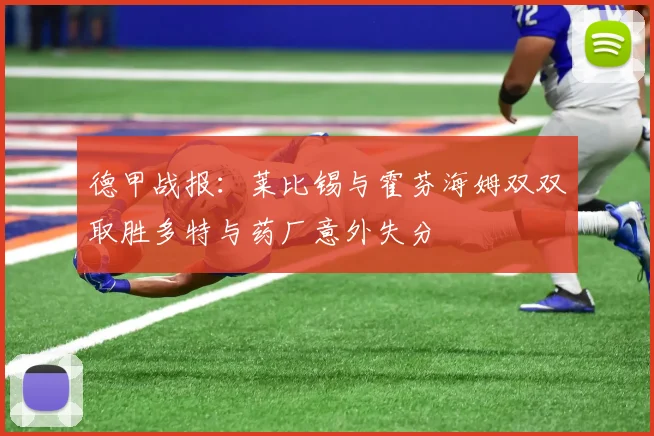 德甲战报：莱比锡与霍芬海姆双双取胜多特与药厂意外失分